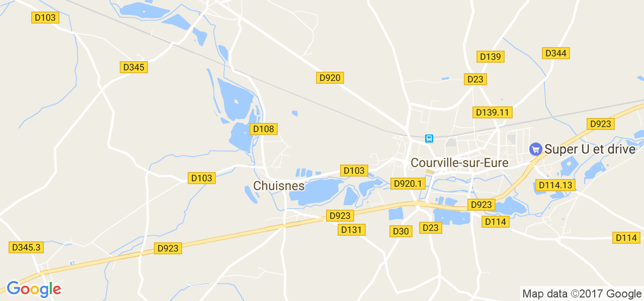 map de la ville de Chuisnes