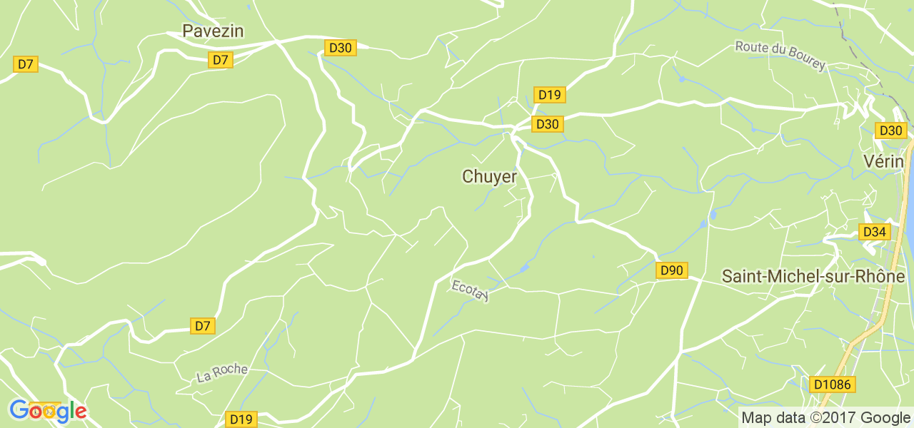 map de la ville de Chuyer