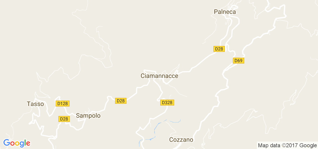 map de la ville de Ciamannacce