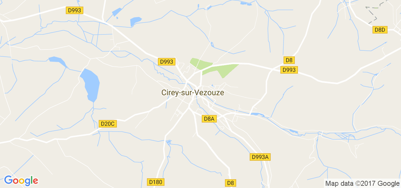 map de la ville de Cirey-sur-Vezouze