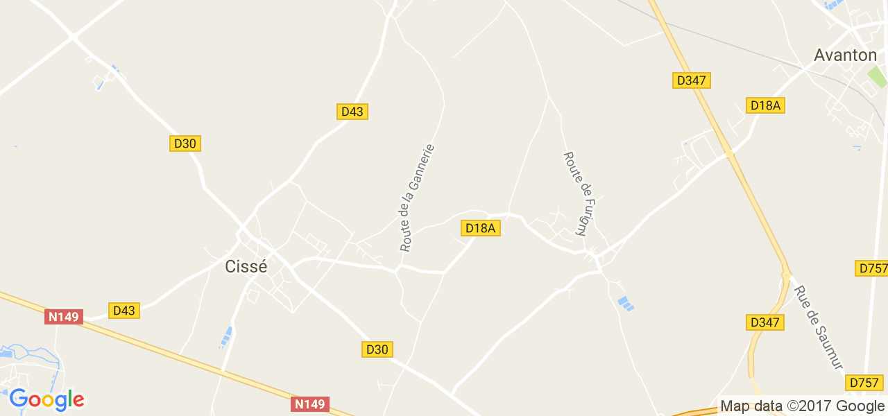 map de la ville de Cissé