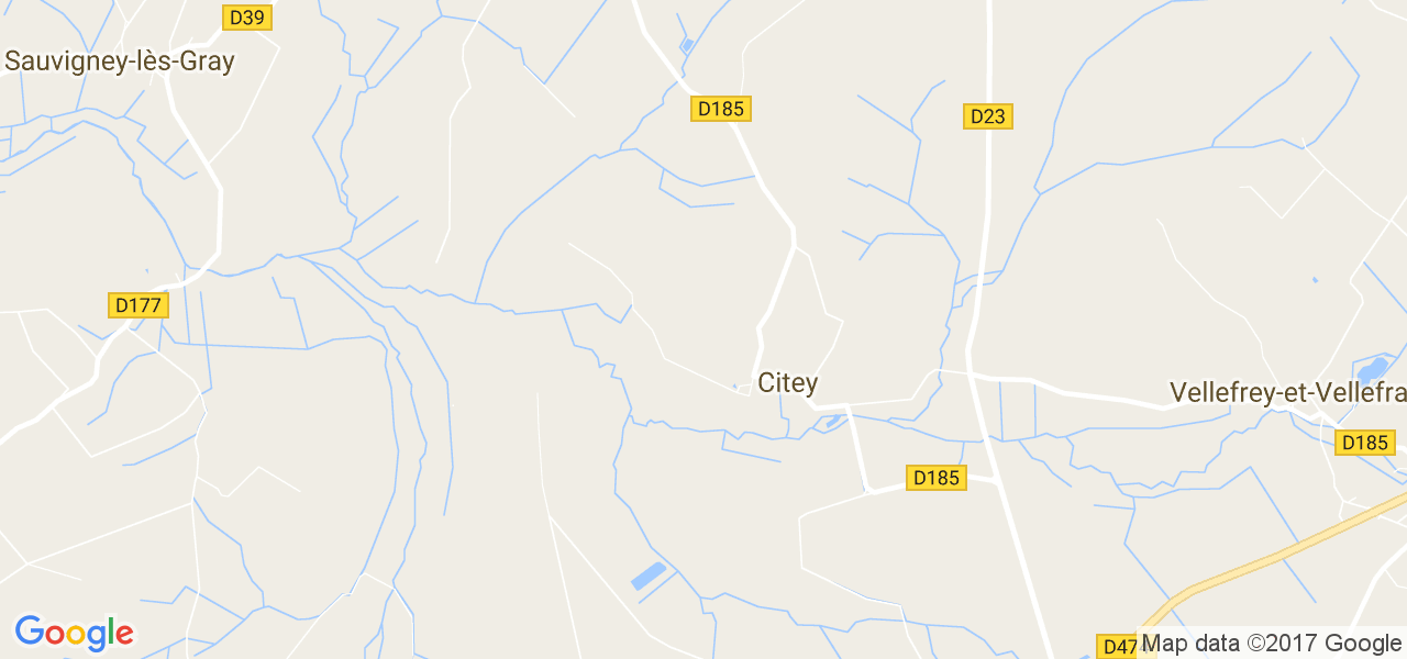 map de la ville de Citey