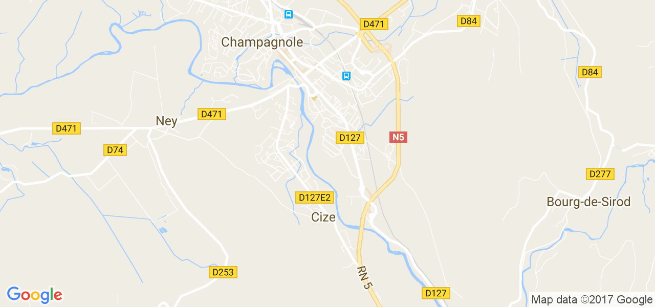 map de la ville de Cize