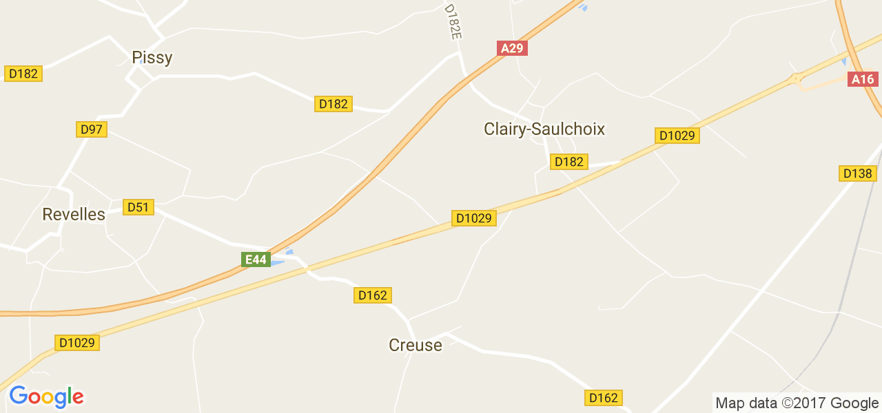 map de la ville de Clairy-Saulchoix