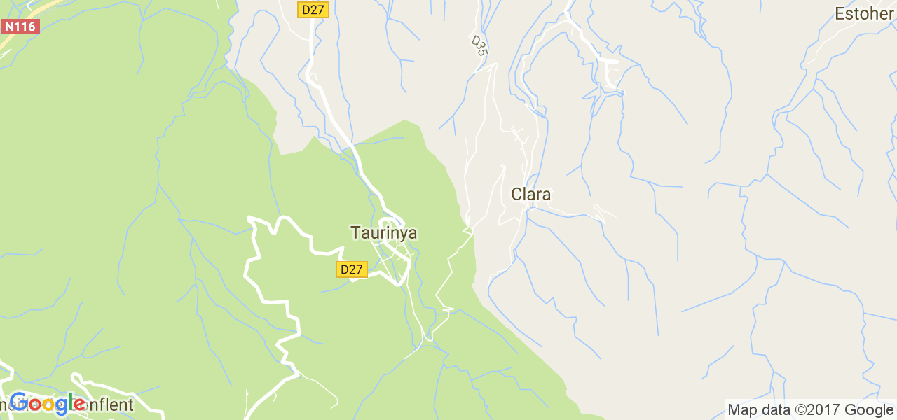 map de la ville de Clara