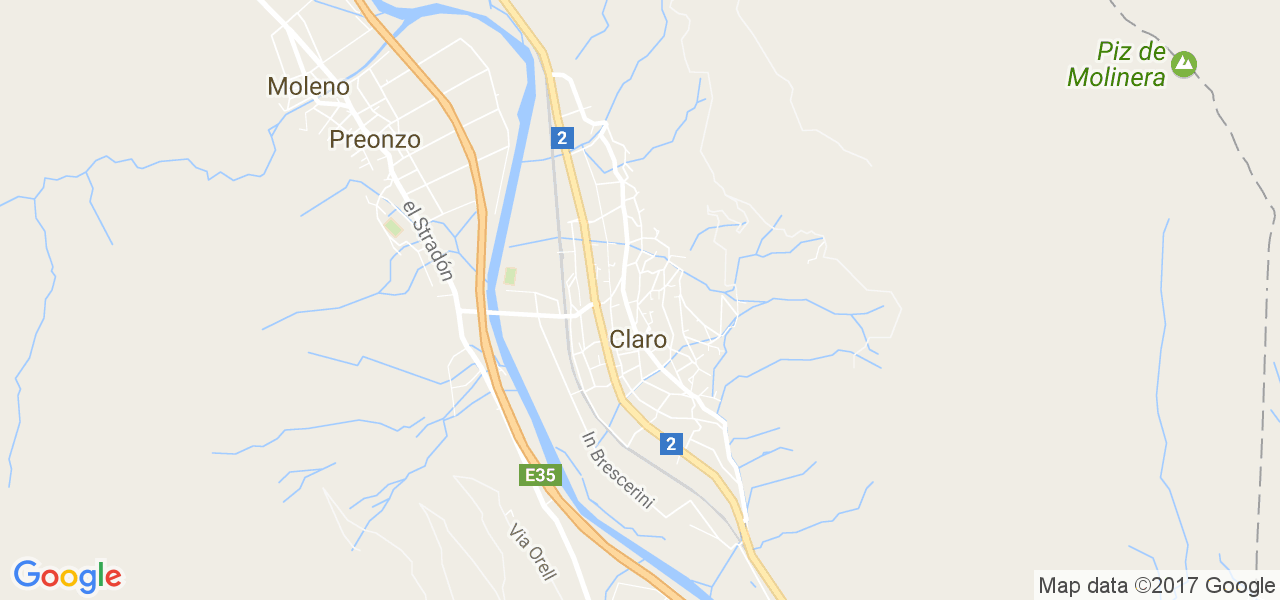 map de la ville de Claro