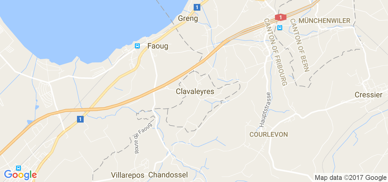 map de la ville de Clavaleyres