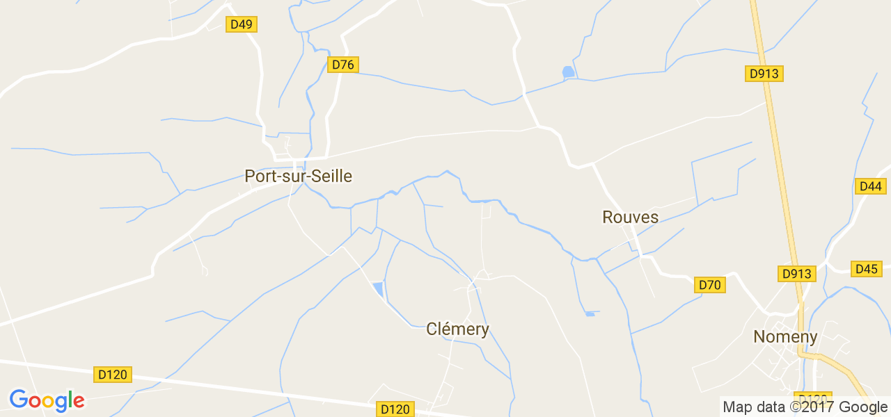 map de la ville de Clémery