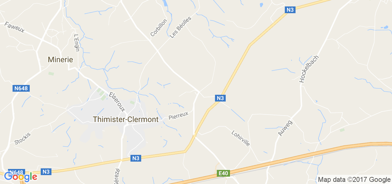 map de la ville de Clermont