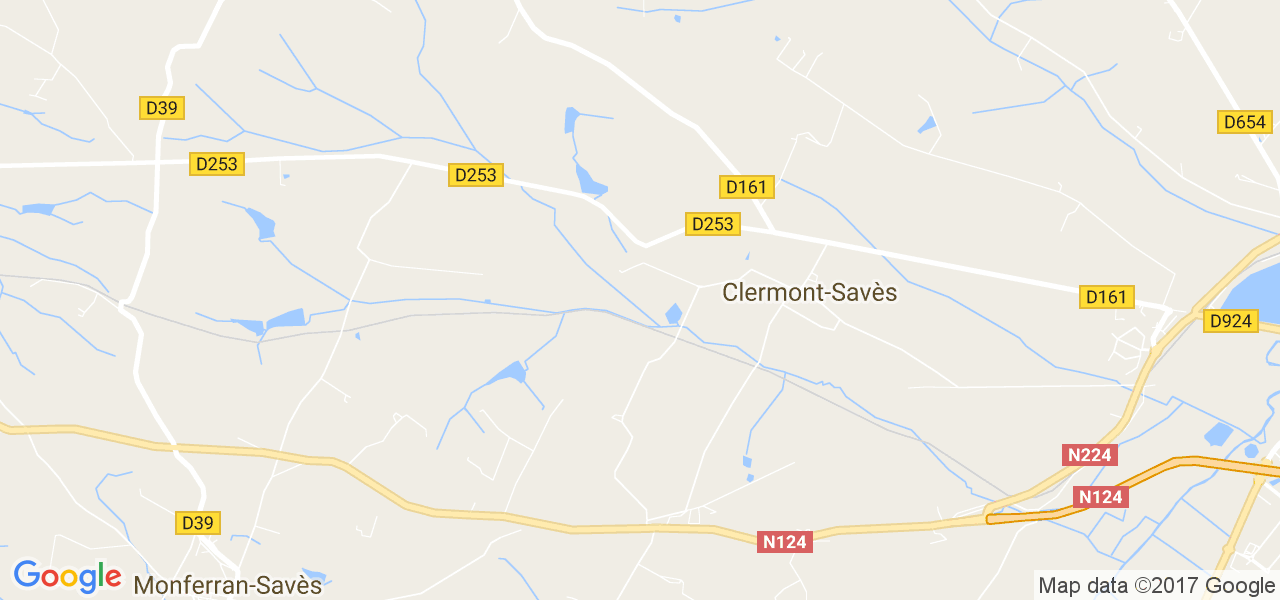 map de la ville de Clermont-Savès