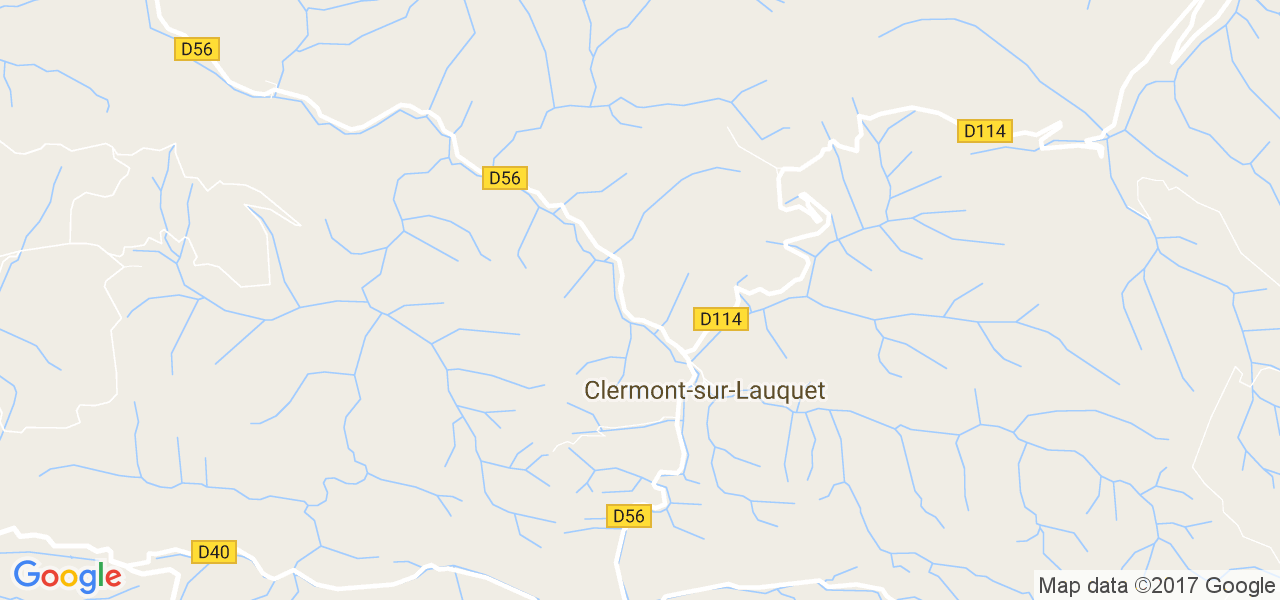 map de la ville de Clermont-sur-Lauquet