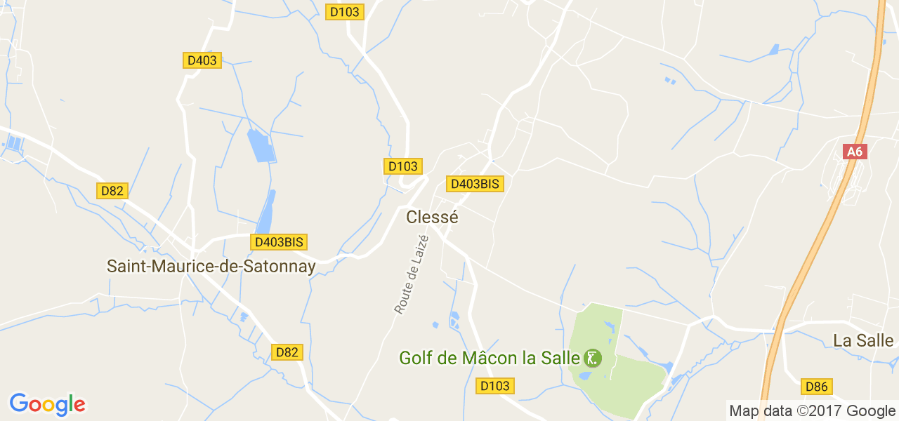 map de la ville de Clessé