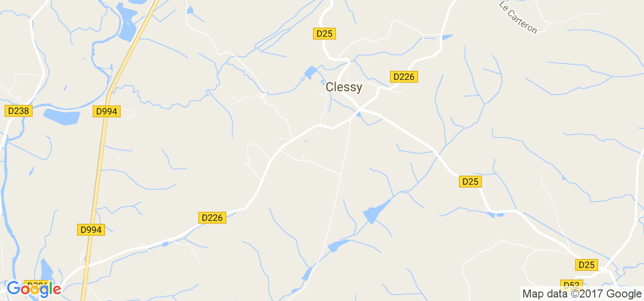 map de la ville de Clessy