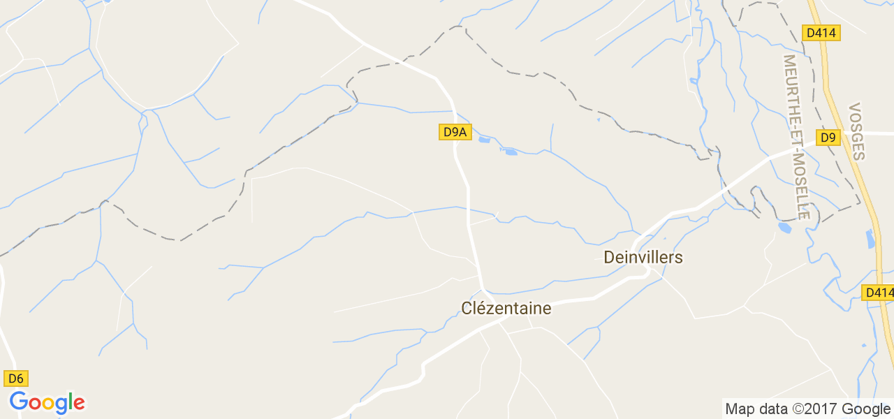 map de la ville de Clézentaine