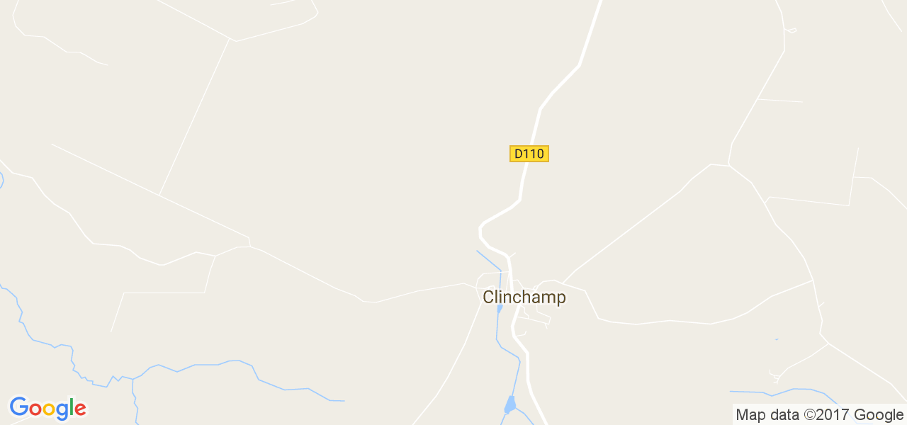 map de la ville de Clinchamp