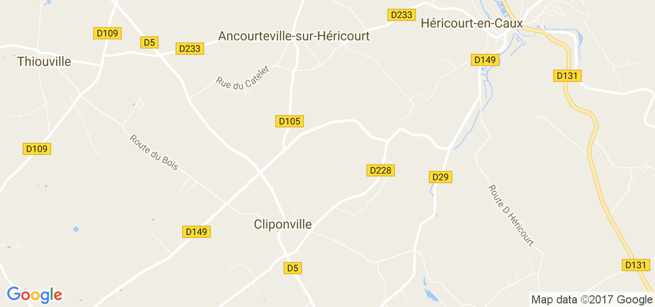 map de la ville de Cliponville