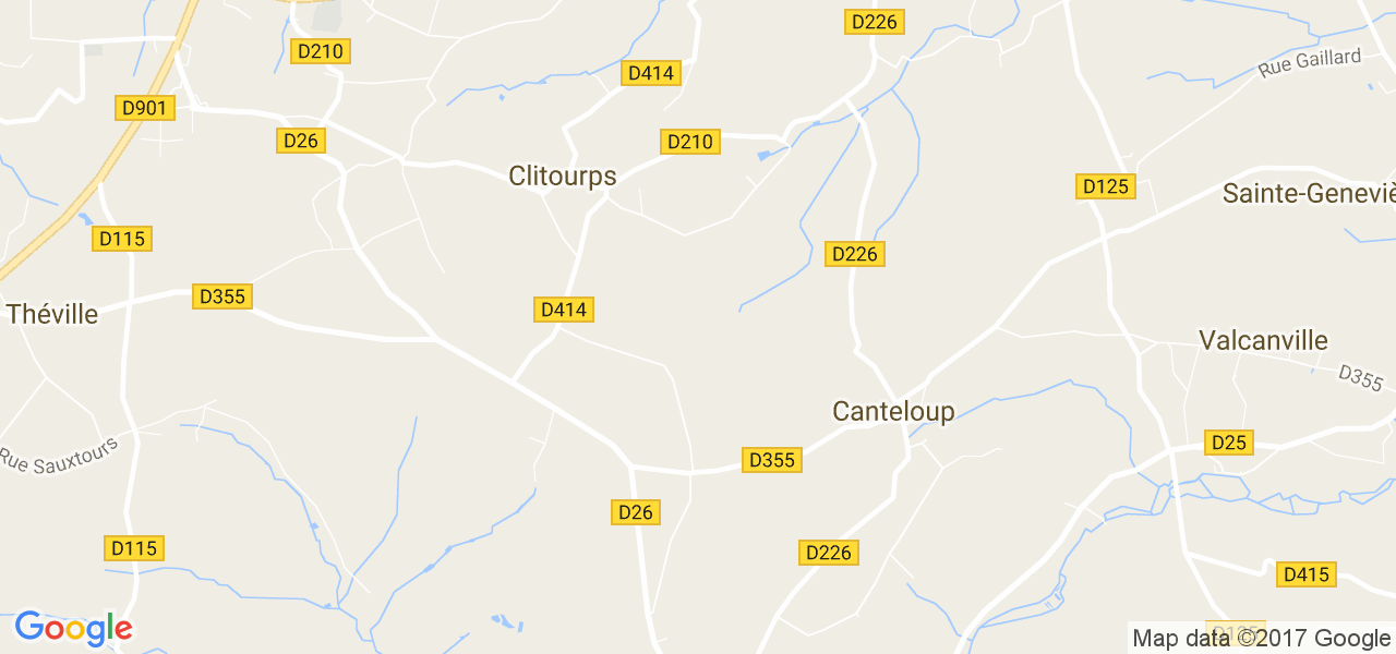 map de la ville de Clitourps