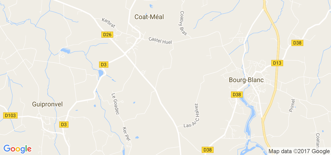 map de la ville de Coat-Méal