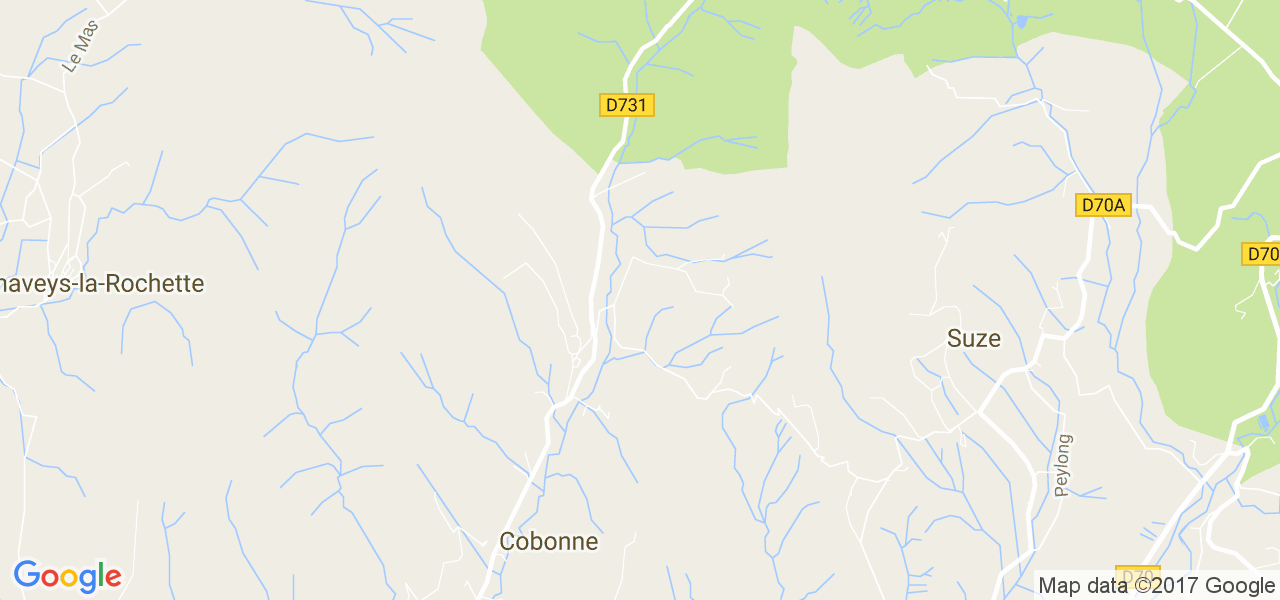 map de la ville de Cobonne