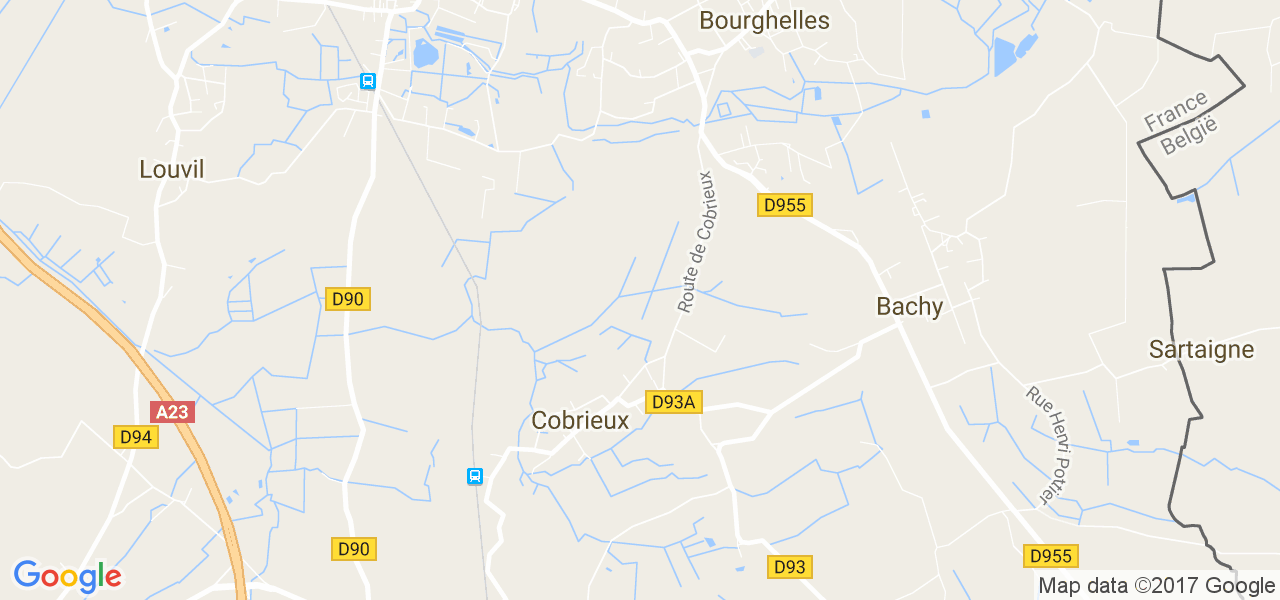 map de la ville de Cobrieux