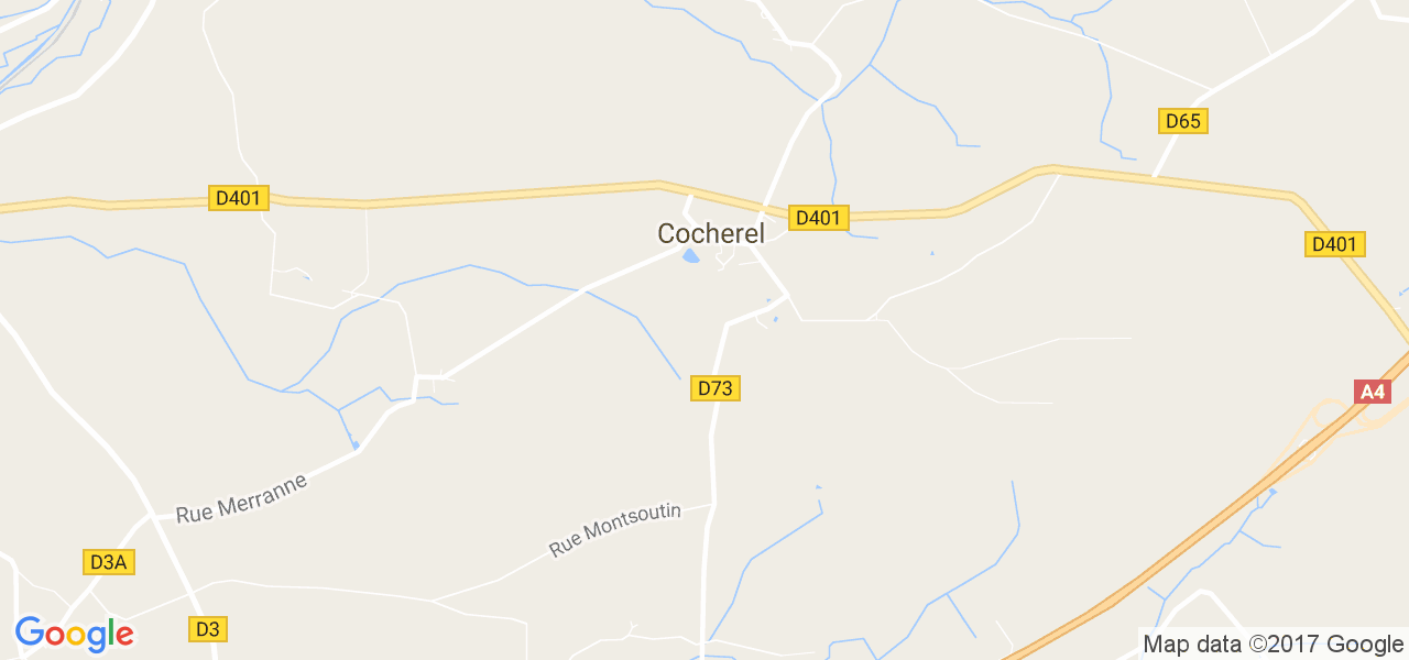 map de la ville de Cocherel