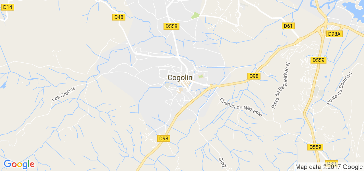 map de la ville de Cogolin