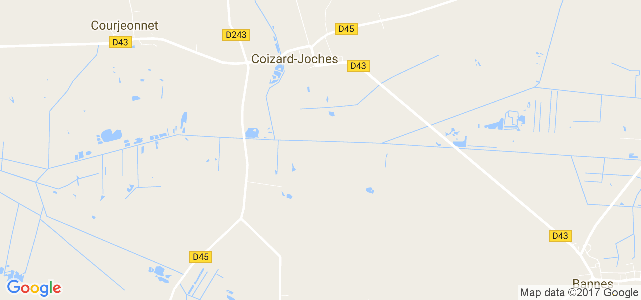 map de la ville de Coizard-Joches