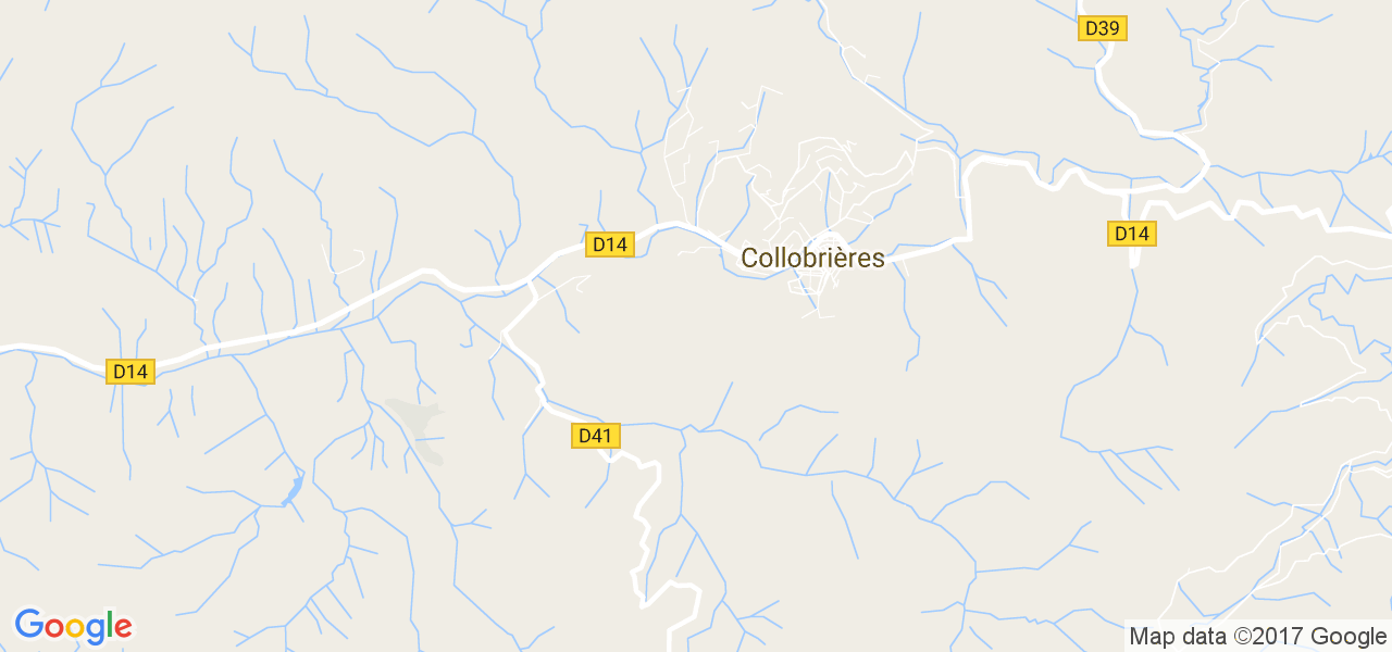 map de la ville de Collobrières