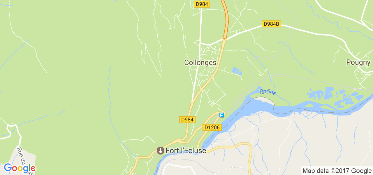 map de la ville de Collonges