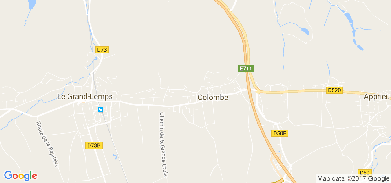 map de la ville de Colombe