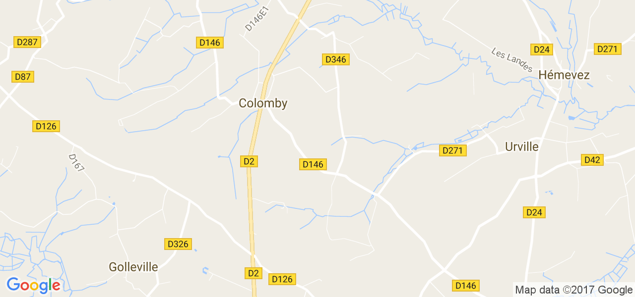 map de la ville de Colomby