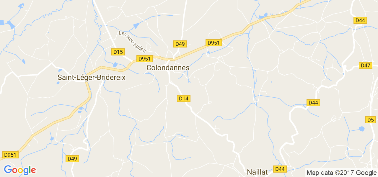 map de la ville de Colondannes