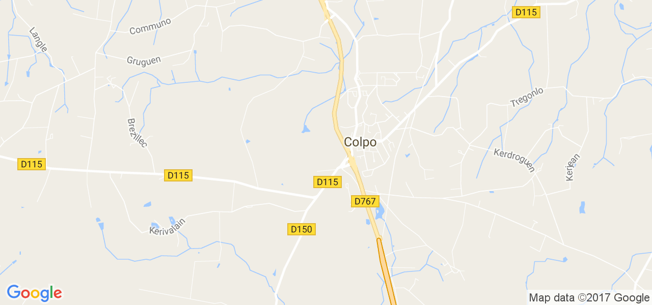 map de la ville de Colpo