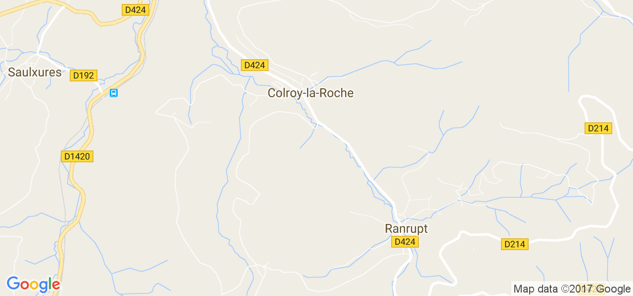 map de la ville de Colroy-la-Roche