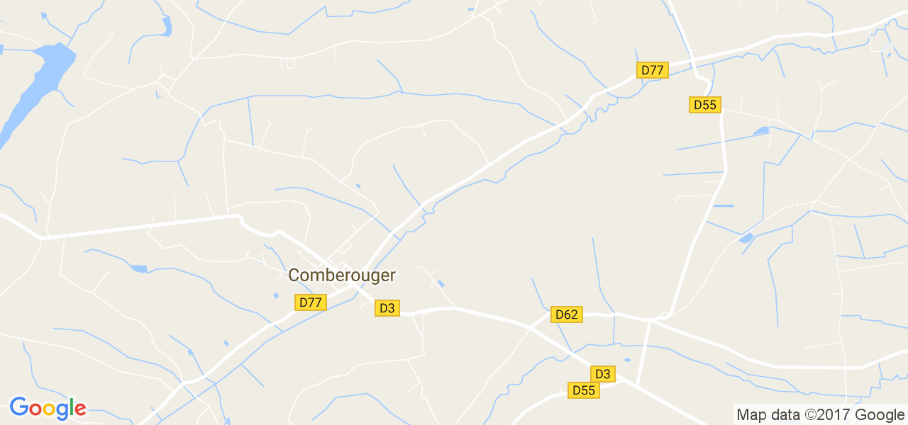 map de la ville de Comberouger