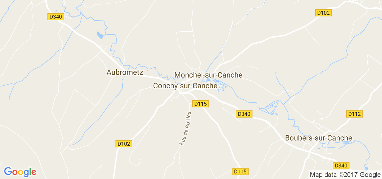 map de la ville de Conchy-sur-Canche