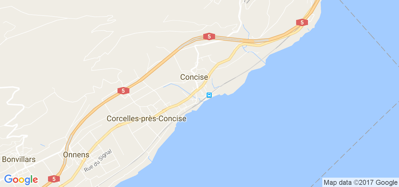 map de la ville de Concise