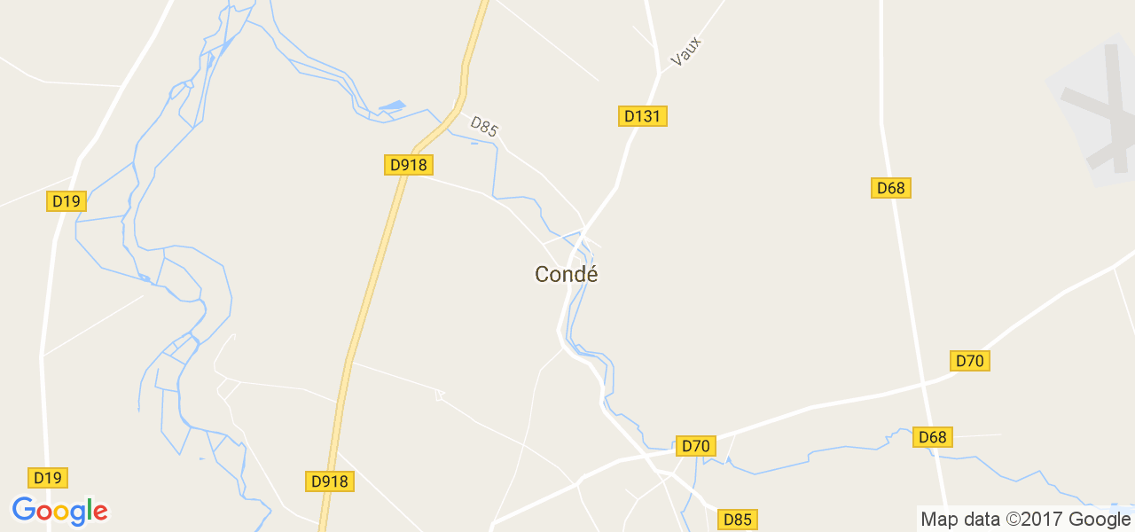 map de la ville de Condé