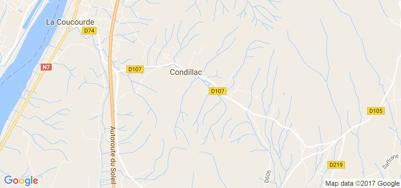 map de la ville de Condillac