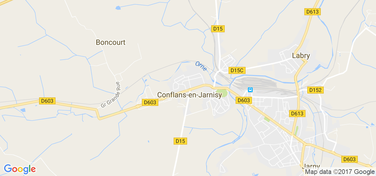 map de la ville de Conflans-en-Jarnisy