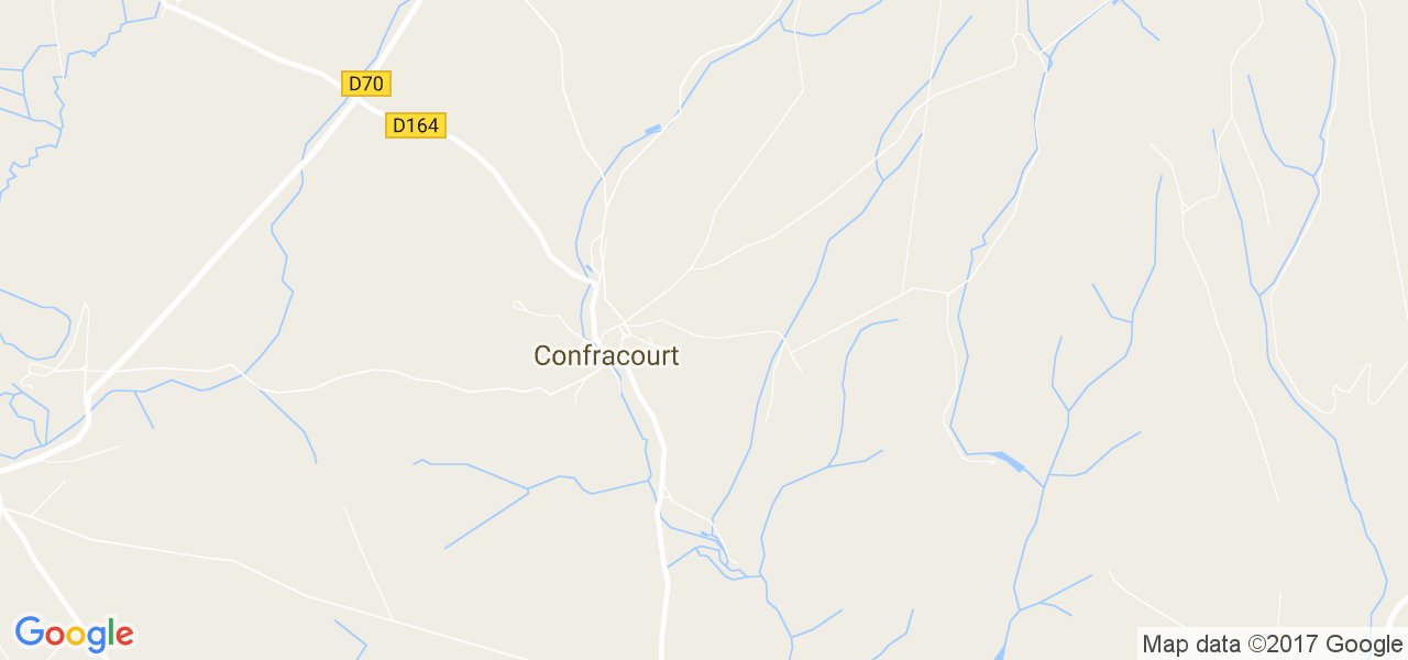 map de la ville de Confracourt