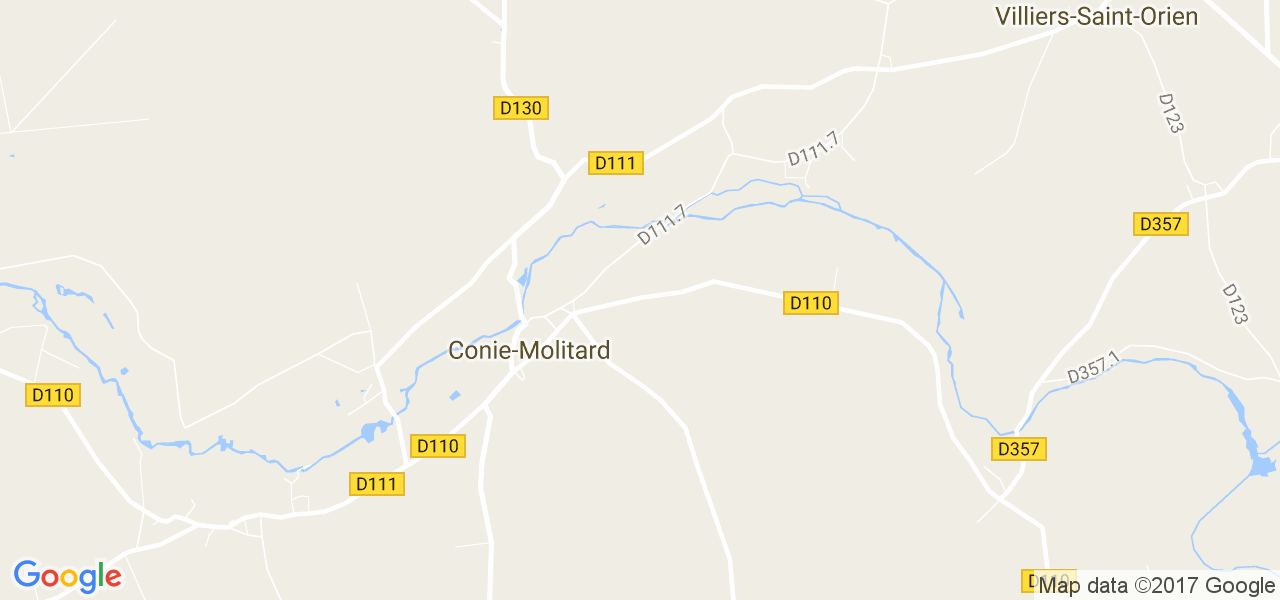 map de la ville de Conie-Molitard