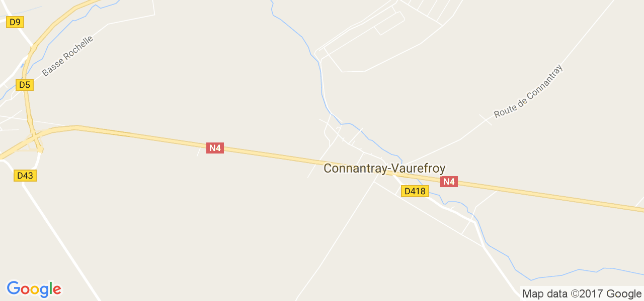 map de la ville de Connantray-Vaurefroy