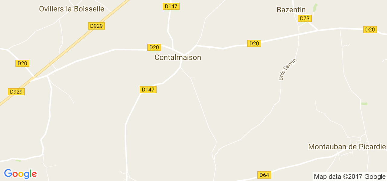 map de la ville de Contalmaison