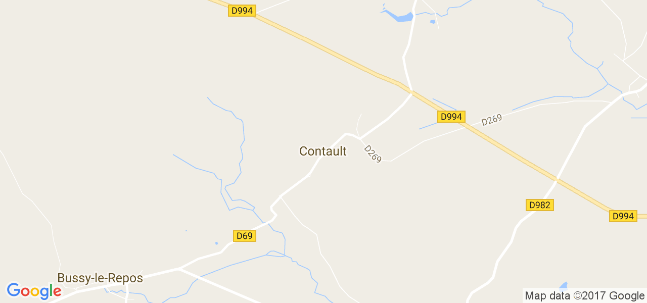 map de la ville de Contault