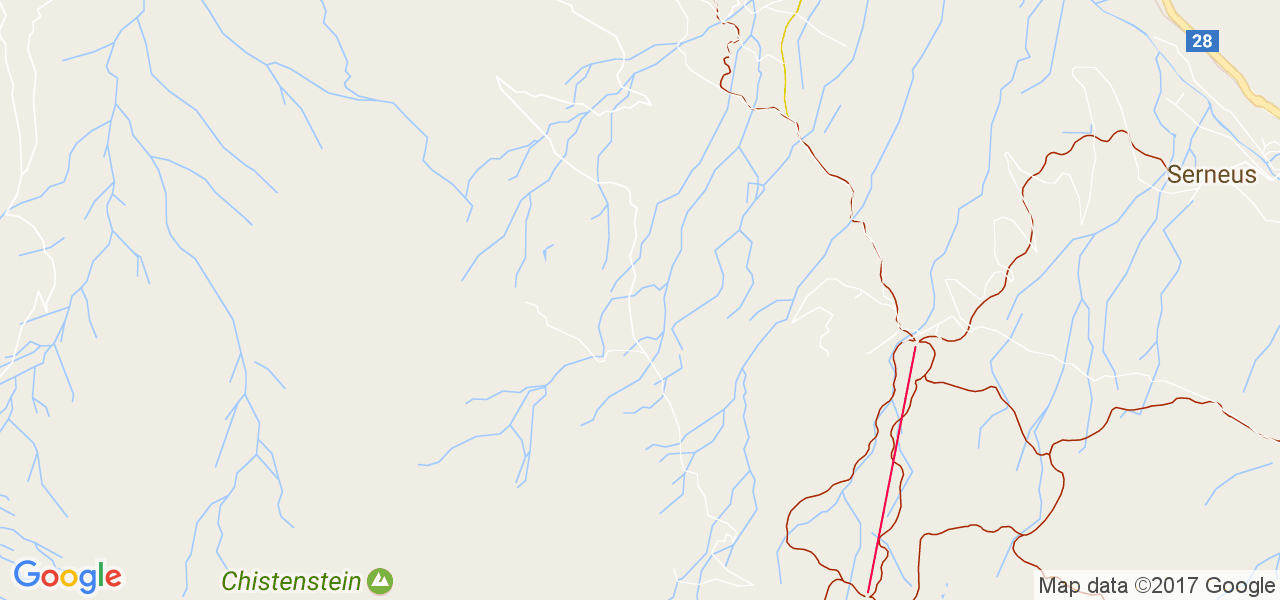 map de la ville de Conters im Prättigau