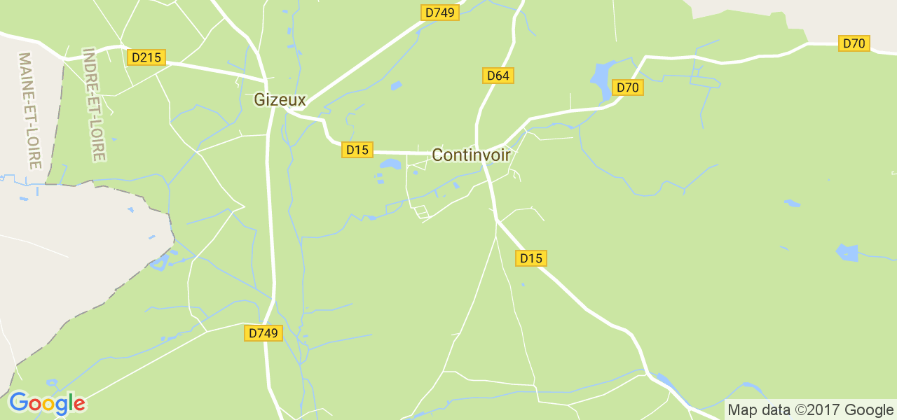 map de la ville de Continvoir