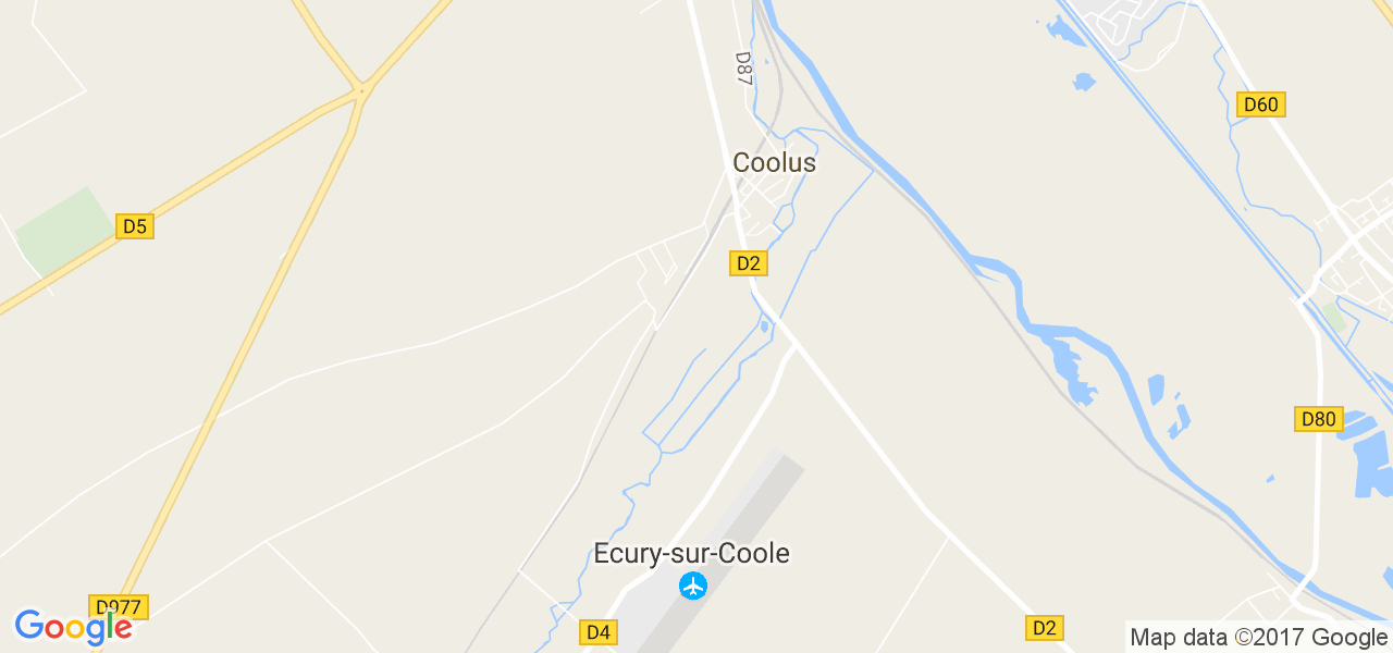 map de la ville de Coolus