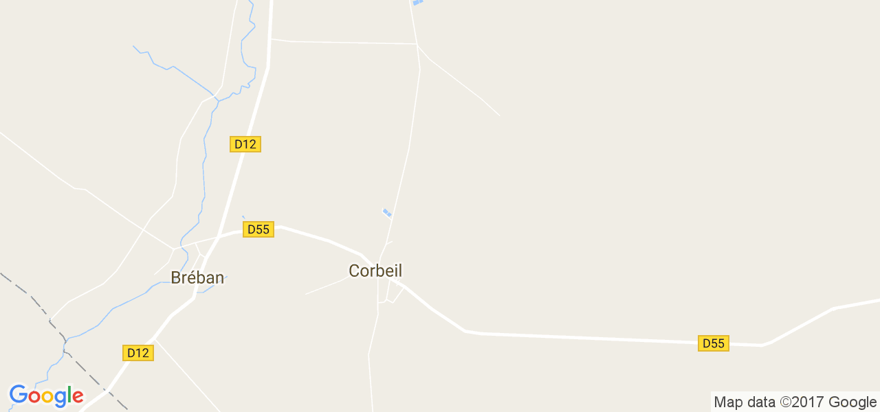 map de la ville de Corbeil