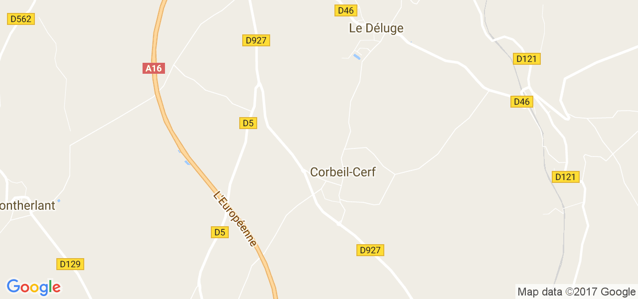 map de la ville de Corbeil-Cerf